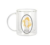 Fabulous Mug Verre Double Paroi - Fox Geek Jeux Video Film Forces Spéciales - Tasse a Cafe et The Isotherme 330ml Effet Suspendu Anti-Brulure Imprime en France