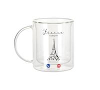 Fabulous Mug Verre Double Paroi - France Is Calling Me Eiffel Tower Paris Travel - Tasse a Cafe et The Isotherme 330ml Effet Suspendu Anti-Brulure Imprime en France