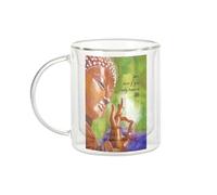 Fabulous Mug Verre Double Paroi - Give Citation Inspirante Anglais Bouddha Bouddhisme Bien Etre Spiritualite - Tasse a Cafe et The Isotherme 330ml Effet Suspendu Anti-Brulure Imprime en France