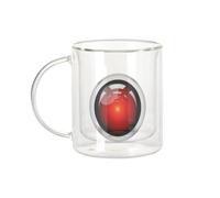 Fabulous Mug Verre Double Paroi - Hal 9000 Geek Espace Science Fiction Film - Tasse a Cafe et The Isotherme 330ml Effet Suspendu Anti-Brulure Imprime en France