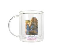 Fabulous Mug Verre Double Paroi - How Old When Things Went Wrong Collage Vintage Illustration Art Humour Meme - Tasse a Cafe et The Isotherme 330ml Effet Suspendu Anti-Brulure Imprime en France
