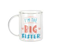 Fabulous Mug Verre Double Paroi - I'm the Big Sister Family Daughter Child - Tasse a Cafe et The Isotherme 330ml Effet Suspendu Anti-Brulure Imprime en France