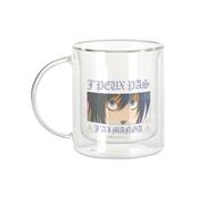Fabulous Mug Verre Double Paroi - J'peux Pas J'ai Manga L Anime Otaku Manga Fanart Husbando - Tasse a Cafe et The Isotherme 330ml Effet Suspendu Anti-Brulure Imprime en France