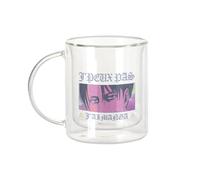 Fabulous Mug Verre Double Paroi - J'peux Pas J'ai Manga Levi Anime Otaku Manga Fanart - Tasse a Cafe et The Isotherme 330ml Effet Suspendu Anti-Brulure Imprime en France