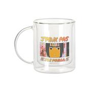 Fabulous Mug Verre Double Paroi - J'peux Pas J'ai Manga Sasuke Anime Otaku Manga Fanart - Tasse a Cafe et The Isotherme 330ml Effet Suspendu Anti-Brulure Imprime en France