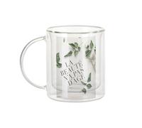 Fabulous Mug Verre Double Paroi - la Beauté n'a Pas d'Âge Message Inspiration - Tasse a Cafe et The Isotherme 330ml Effet Suspendu Anti-Brulure Imprime en France
