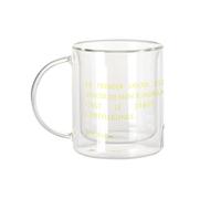 Fabulous Mug Verre Double Paroi - Le Premier Savoir Est Le Savoir De Mon Ignorance Socrates Citation Philosophe - Tasse a Cafe et The Isotherme 330ml Effet Suspendu Anti-Brulure Imprime en France