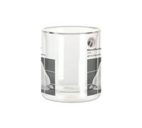 Fabulous Mug Verre Double Paroi - Marcel Duchamp Réseaux Sociaux Peinture Peintre Art Contemporain - Tasse a Cafe et The Isotherme 330ml Effet Suspendu Anti-Brulure Imprime en France