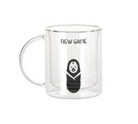 Fabulous Mug Verre Double Paroi - New Game Bebe Jeux Video Gaming Humour Drole - Tasse a Cafe et The Isotherme 330ml Effet Suspendu Anti-Brulure Imprime en France