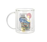Fabulous Mug Verre Double Paroi - Paint No Mountain High Enough Gauguin Chanson Art - Tasse a Cafe et The Isotherme 330ml Effet Suspendu Anti-Brulure Imprime en France