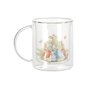 Fabulous Mug Verre Double Paroi - Petter Rabbit Et Sa Maman Illustration Enfant Beatrice Potter - Tasse a Cafe et The Isotherme 330ml Effet Suspendu Anti-Brulure Imprime en France