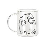 Fabulous Mug Verre Double Paroi - Questioning Meme Face Internet Fun Troll - Tasse a Cafe et The Isotherme 330ml Effet Suspendu Anti-Brulure Imprime en France