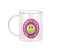 Fabulous Mug Verre Double Paroi - Really Be Like That Collage Vintage Illustration Art Humour Message - Tasse a Cafe et The Isotherme 330ml Effet Suspendu Anti-Brulure Imprime en France