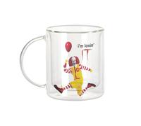 Fabulous Mug Verre Double Paroi - Ronald It Parodie Film Series Burger - Tasse a Cafe et The Isotherme 330ml Effet Suspendu Anti-Brulure Imprime en France