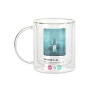 Fabulous Mug Verre Double Paroi - Sadako Yamamura Réseau Social Rencontre Manga Anime Comics - Tasse a Cafe et The Isotherme 330ml Effet Suspendu Anti-Brulure Imprime en France