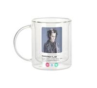 Fabulous Mug Verre Double Paroi - Sweeney Todd Barber Social Network Dating Love - Tasse a Cafe et The Isotherme 330ml Effet Suspendu Anti-Brulure Imprime en France