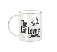 Fabulous Mug Verre Double Paroi - The Cat Lover Le Parrain Parodie Film Chat - Tasse a Cafe et The Isotherme 330ml Effet Suspendu Anti-Brulure Imprime en France