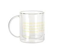 Fabulous Mug Verre Double Paroi - The Secret of Change Socrates Quote Wisdom Philosophy Inspire - Tasse a Cafe et The Isotherme 330ml Effet Suspendu Anti-Brulure Imprime en France