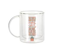 Fabulous Mug Verre Double Paroi - The Way Is In The Heart Buddha Quote Inspire Meditation Hope - Tasse a Cafe et Isotherme 330ml Effet Suspendu Anti-Brulure Imprime en France