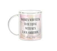 Fabulous Mug Verre Double Paroi - Timothy Leary Women Ambition Citation Inspirante Motivation - Tasse a Cafe et The Isotherme 330ml Effet Suspendu Anti-Brulure Imprime en France