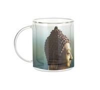 Fabulous Mug Verre Double Paroi - To Be Done Citation Inspirante Anglais Bouddha Bouddhisme Bien Etre Spiritualite - Tasse a Cafe et The Isotherme 330ml Effet Suspendu Anti-Brulure Imprime en France