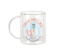 Fabulous Mug Verre Double Paroi - True Heroes - Doctor Radiologist Job Tasse a Cafe et The Isotherme 330ml Effet Suspendu Anti-Brulure Imprime en France
