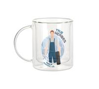 Fabulous Mug Verre Double Paroi - True Heroes - Mechanic Job Hero Tasse a Cafe et The Isotherme 330ml Effet Suspendu Anti-Brulure Imprime en France