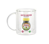 Fabulous Mug Verre Double Paroi - United Kingdom Is Calling Me Marmite Stereotype - Tasse a Cafe et The Isotherme 330ml Effet Suspendu Anti-Brulure Imprime en France