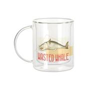 Fabulous Mug Verre Double Paroi - Wasted Whale Biology Ancient Illustration - Tasse a Cafe et The Isotherme 330ml Effet Suspendu Anti-Brulure Imprime en France