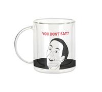 Fabulous Mug Verre Double Paroi - You Don't Say Meme Nicolas Cage Troll Face - Tasse a Cafe et The Isotherme 330ml Effet Suspendu Anti-Brulure Imprime en France
