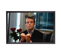 Fabulous Paillasson Emmanuel Macron Kawaii Photo de Célèbrité Humour Politicien - Dimensions: 60x40cm