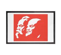 Fabulous Paillasson Lenine Marx Communiste Revolution URSS Russie - Dimensions: 60x40cm