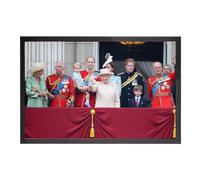 Fabulous Paillasson Reine Elisabeth II Famille Royal 2019 Reine d'Angleterre Philip Charles - Dimensions: 60x40cm