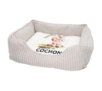 Fabulous Panier pour Chien et Chat Rembourré - Caractère de Cochon Humour Expression - Lit Confortable avec Coussin Déhoussable et Lavable Couchage Moelleux Imprimé en France Base Antidérapante