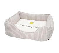 Fabulous Panier pour Chien et Chat Rembourré - Je suis Une Princesse Dessin Couronne Jaune - Lit Confortable avec Coussin Déhoussable et Lavable Couchage Moelleux Imprimé en France Base Antidérapante
