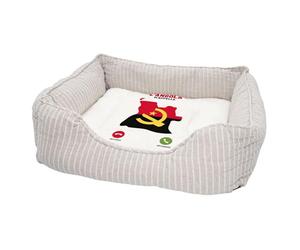 Fabulous Panier pour Chien et Chat Rembourré - L'Angola m'appelle Voyage Passion Culture - Lit Confortable avec Coussin Déhoussable et Lavable Couchage Moelleux Imprimé en France Base Antidérapante