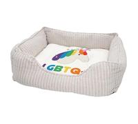 Fabulous Panier pour Chien et Chat Rembourré - LGBTQ+ Licorne Gay Lesbien Trans Queer - Lit Confortable avec Coussin Déhoussable et Lavable Couchage Moelleux Imprimé en France Base Antidérapante