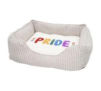 Fabulous Panier pour Chien et Chat Rembourré - Pride Multicolore LGBTQ+ Gay Lesbien - Lit Confortable avec Coussin Déhoussable et Lavable Couchage Moelleux Imprimé en France Base Antidérapante