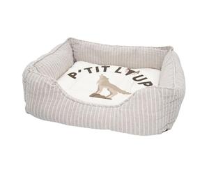 Fabulous Panier pour Chien et Chat Rembourré - P'tit Loup Animal Sauvage Nature - Lit Confortable avec Coussin Déhoussable et Lavable Couchage Moelleux Imprimé en France Base Antidérapante