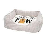 Fabulous Panier pour Chien et Chat Rembourré - Talk to The Paw Cat Dog Pets - Lit Confortable avec Coussin Déhoussable et Lavable Couchage Moelleux Imprimé en France Base Antidérapante