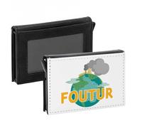 Fabulous Porte-Cartes Automatique Anti-RFID - Foutur Ecologie Futur Nature Planète - Portefeuille Intelligent avec Ejection Rapide des Cartes Etui Securise Aluminium et Similicuir Imprime en France