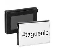 Fabulous Porte-Cartes Automatique Anti-RFID - Hashtag Ta Gueule Humour Meme Internet - Portefeuille Intelligent avec Ejection Rapide des Cartes Etui Securise Aluminium et Similicuir Imprime en France