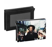 Fabulous Porte-Cartes Automatique Anti-RFID - Rabbi Jacob Louis de Funes Film France - Portefeuille Intelligent avec Ejection Rapide des Cartes Etui Securise Aluminium et Similicuir Imprime en France