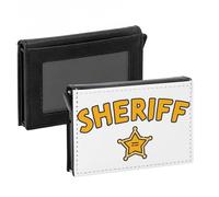 Fabulous Porte-Cartes Automatique Anti-RFID - Sheriff Etoile Police Far West BD - Portefeuille Intelligent avec Ejection Rapide des Cartes Etui Securise Aluminium et Similicuir Imprime en France