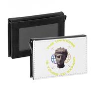 Fabulous Porte-Cartes Automatique Anti-RFID - Universe is Your to Expand Collage Vintage Illustration Art Humour - Portefeuille Intelligent avec Ejection Rapide des Cartes Etui Securise Aluminium et