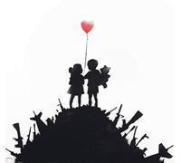 Fabulous Poster Affiche Banksy Guerre Enfants Ballon Rouge Arme Street Art