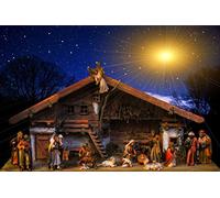 Fabulous Poster Affiche Creche Naissance de Jesus Noel Rois Mages Marie Bible Anges