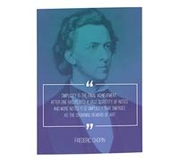 Fabulous Poster Affiche Simplicity is the Final Achievement Quotes Inspirational Music Chopin
