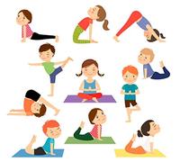 Fabulous Poster Yoga enfants posture hatha yoga (42cm x 46cm)