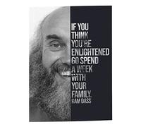 Fabulous Poster Affiche You're Enlightened Ram Dass Quote Spiritual Meditation Inspire